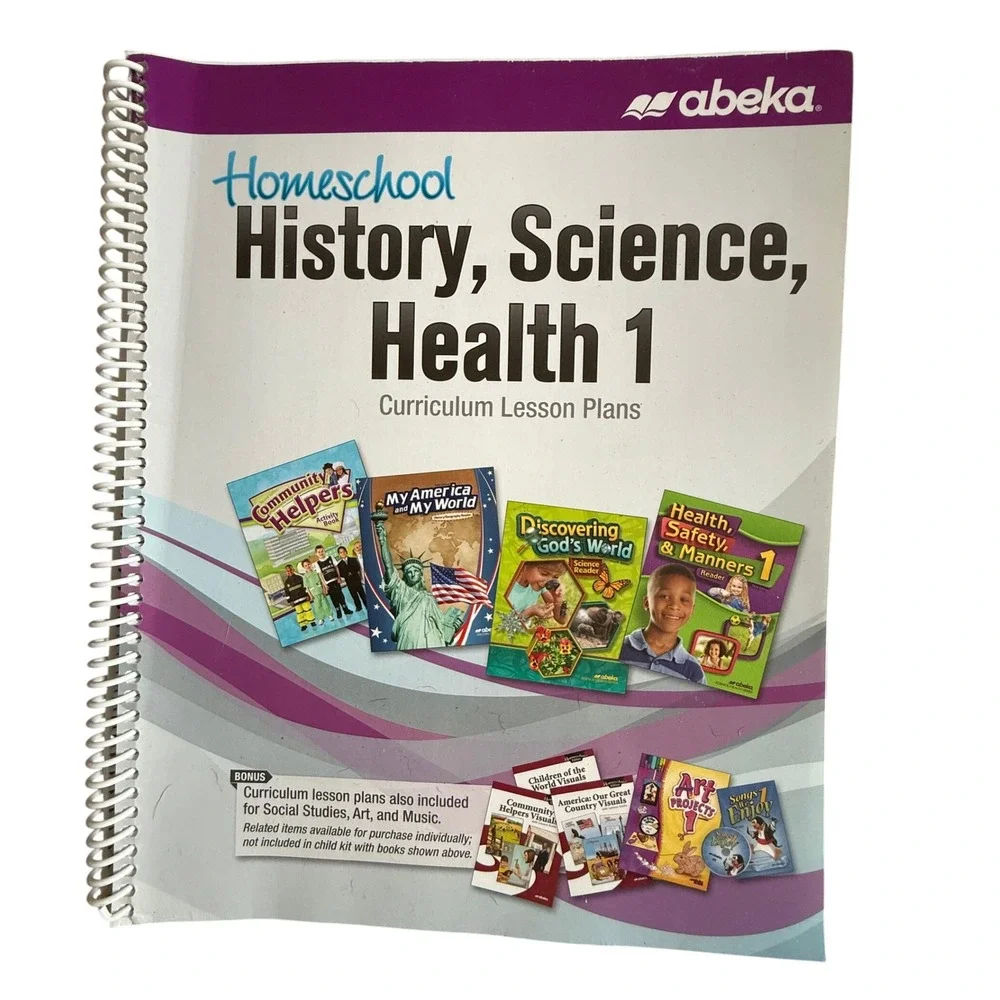 Abeka Homeschool History, Science, Health 1 Curriculum Lesson Plans